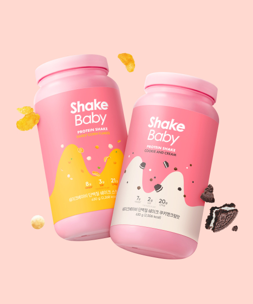 [총 28회분] 쉐이크베이비 대용량 단백질 쉐이크 630g x 2통