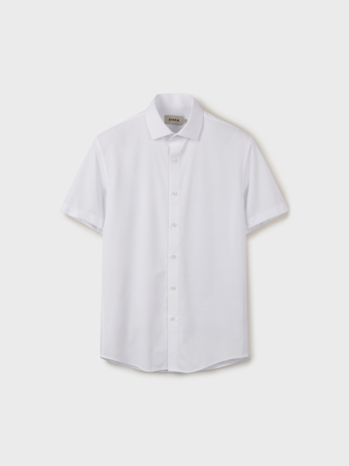 men coat slim shirt_white