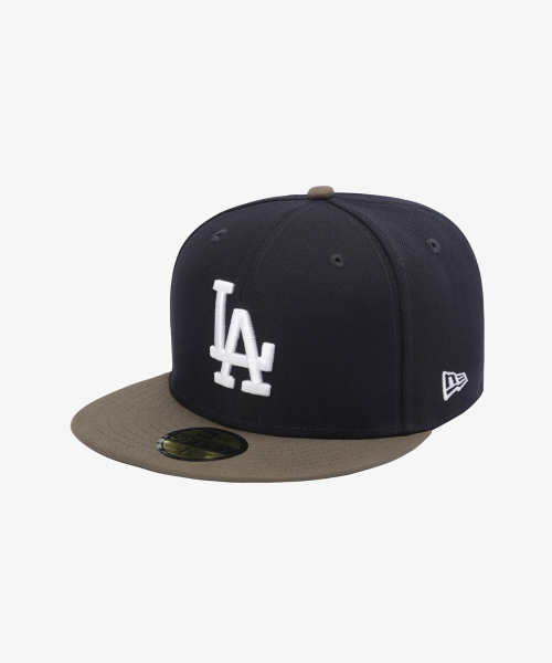 MLB LA 다저스 베이직 피티드캡 네이비/모스 15131701