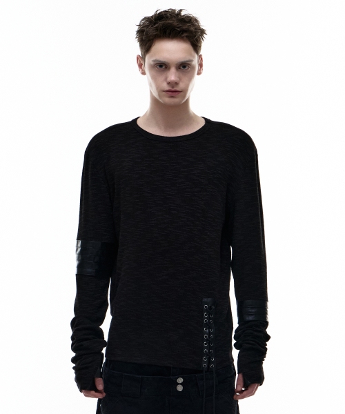 Op. 07 REIN PATCH LONG SLEEVE BLACK