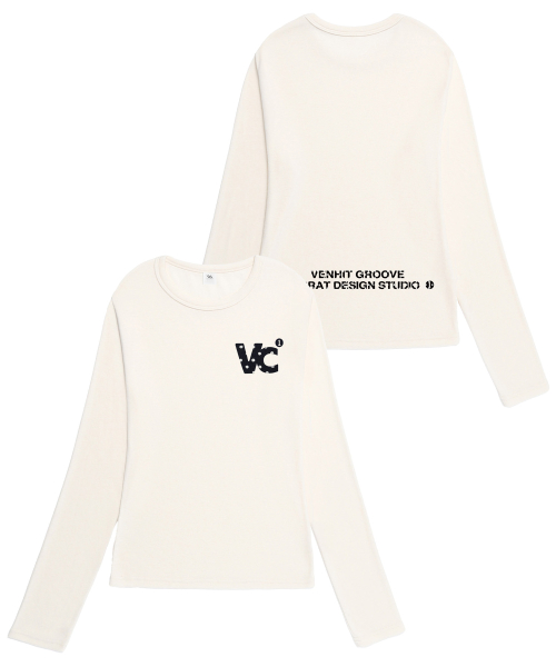 Лонгслив VC Signature slim fit с вышивкой