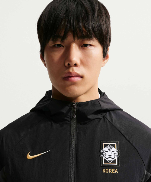 Republic of Korea AWF Soccer Woven Jacket M - Black:Dark Smoke Gray:Club Gold / IH0789-010 preview