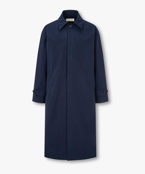 Бумажное пальто на скрытых пуговицах Dark Navy 4716109001