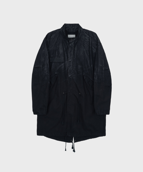 WAXED M-65 FISHTAIL PARKA Черный