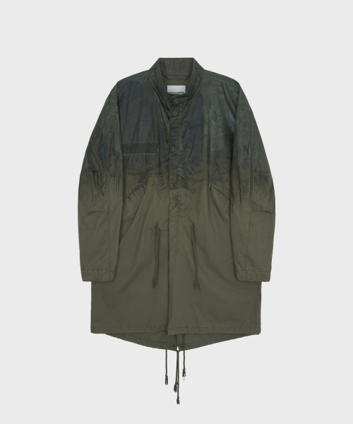 WAXED M-65 FISHTAIL PARKA Оливковый
