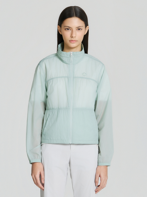 Женская легкая куртка со сборками SHEER_MINT