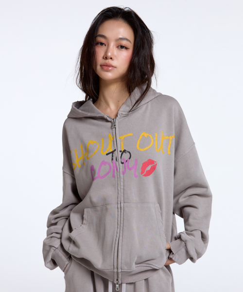 Худи с графикой Shout out to Cony / Vintage Pink