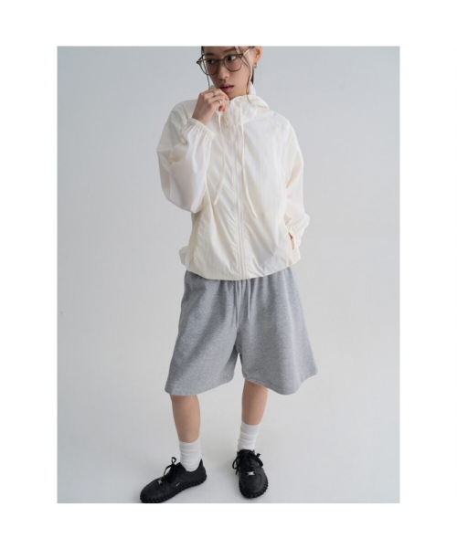 Складная ветровка с капюшоном White