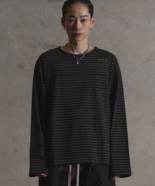 EMPTY LLM Полоса LONG SLEEVE_CHARCOAL