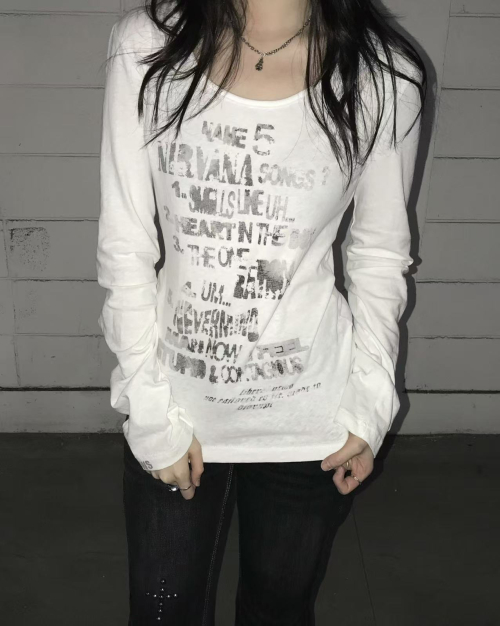 DISRUPTED LETTER TEE_WHITE