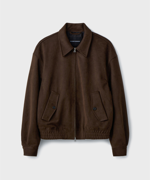 FAKE Замша BLOUSON Куртка [Коричневый]