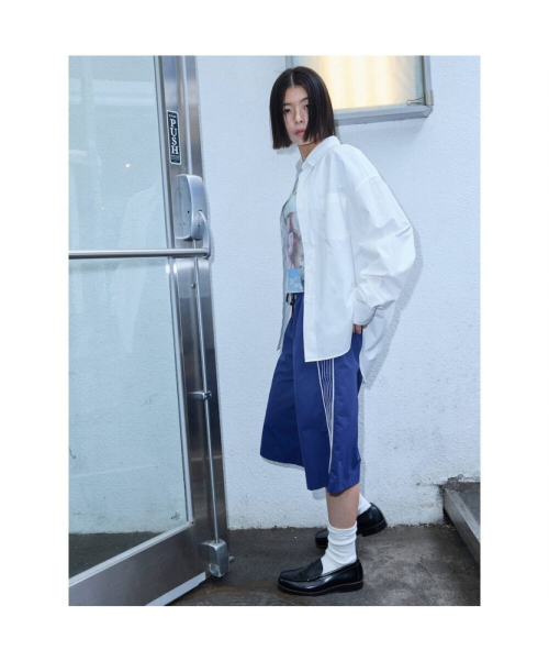 (UNISEX) EVERYONE Поплиновая рубашка, White