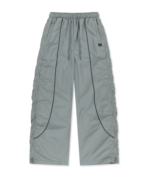 W SIDE BLOCK PIPING PANTS - GREY