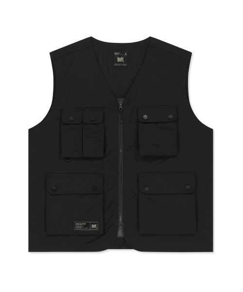 UTILITY MESH VEST - BLACK