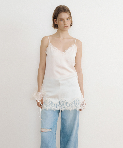 Delicate Satin Lace Bustier (cream)