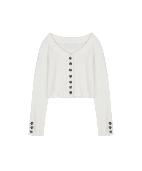 Button-Up Antique Cardigan (Ivory)