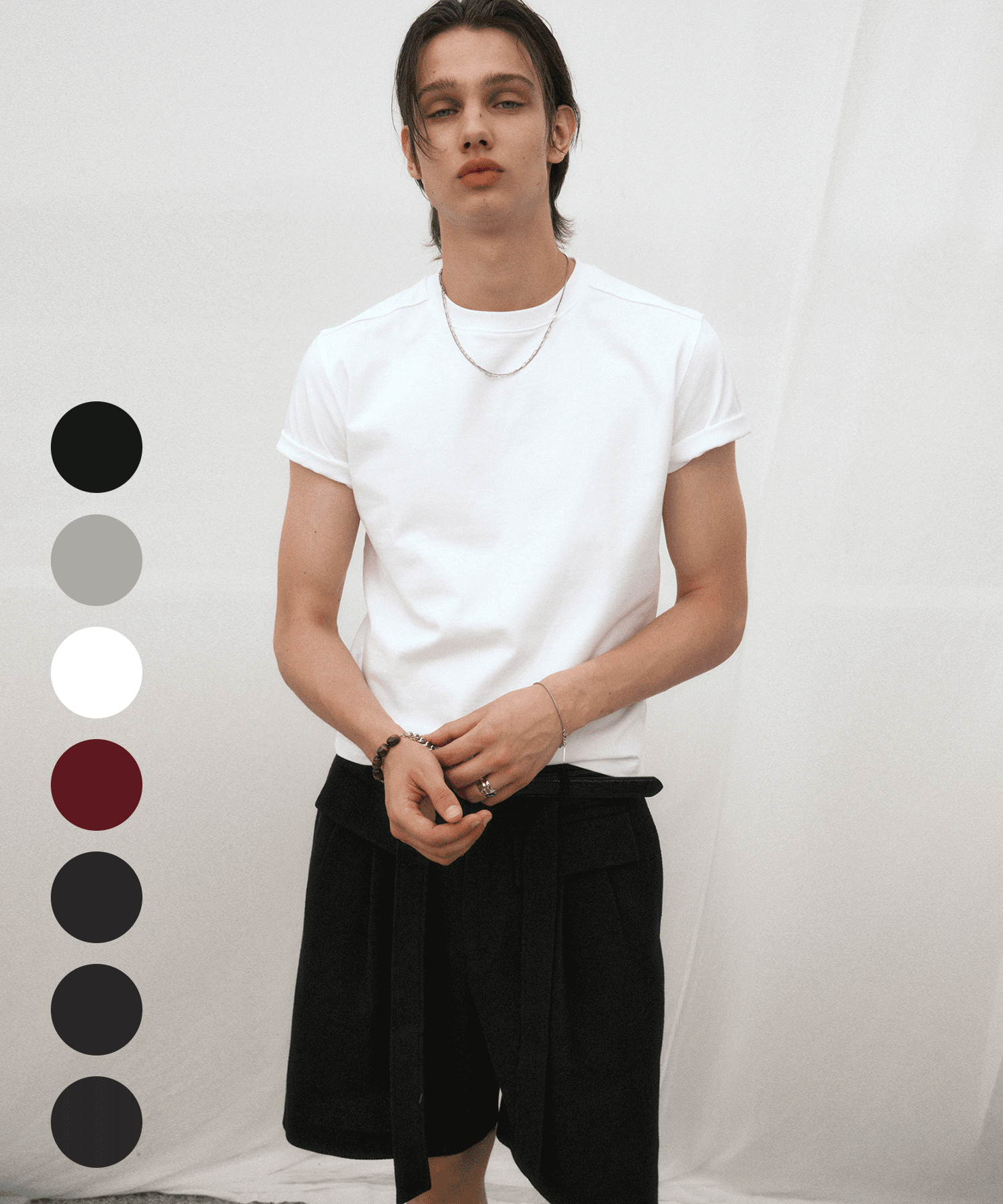 [2PACK] HEAVY COTTON CROP T-SHIRT (7 Color)