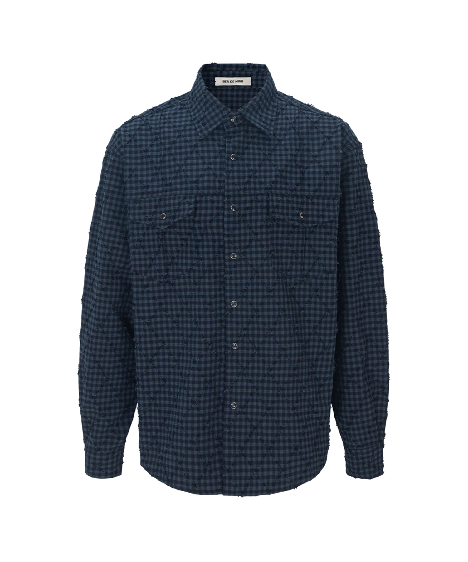 Tassel Diamond Check Snap Shirt