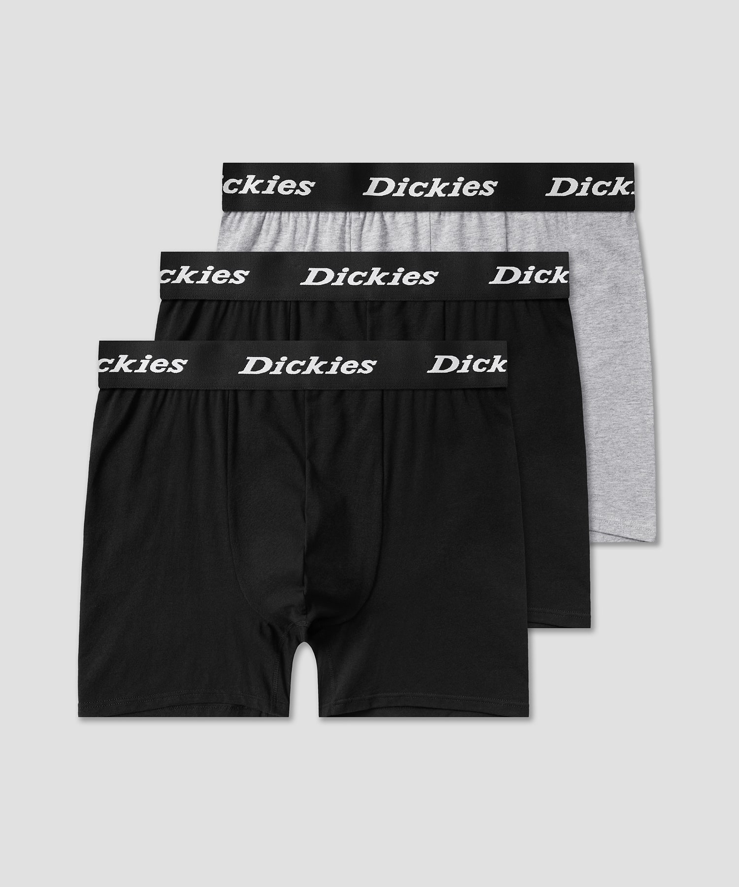 [3-pack] Базовые длинные боксеры, Black/Grey