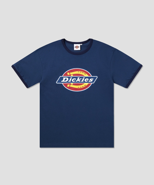 디키즈 트리 로고 링거 티셔츠 Navy
