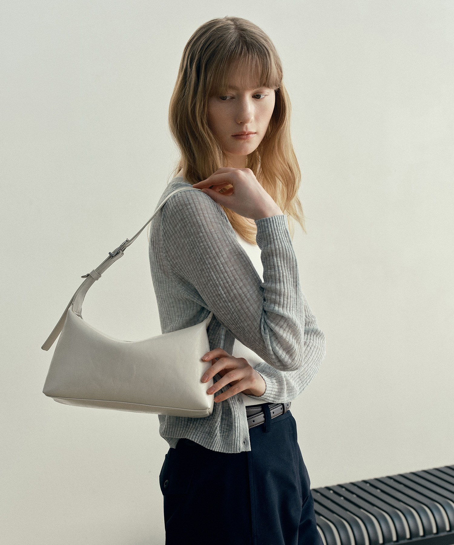[W]Crack Leather Mini Shoulder Bag - 2color