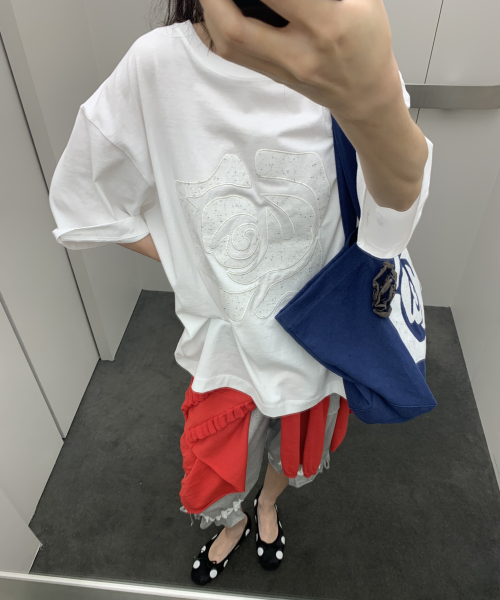 Футболка ROSE PATCH T-SHIRT_WHITE