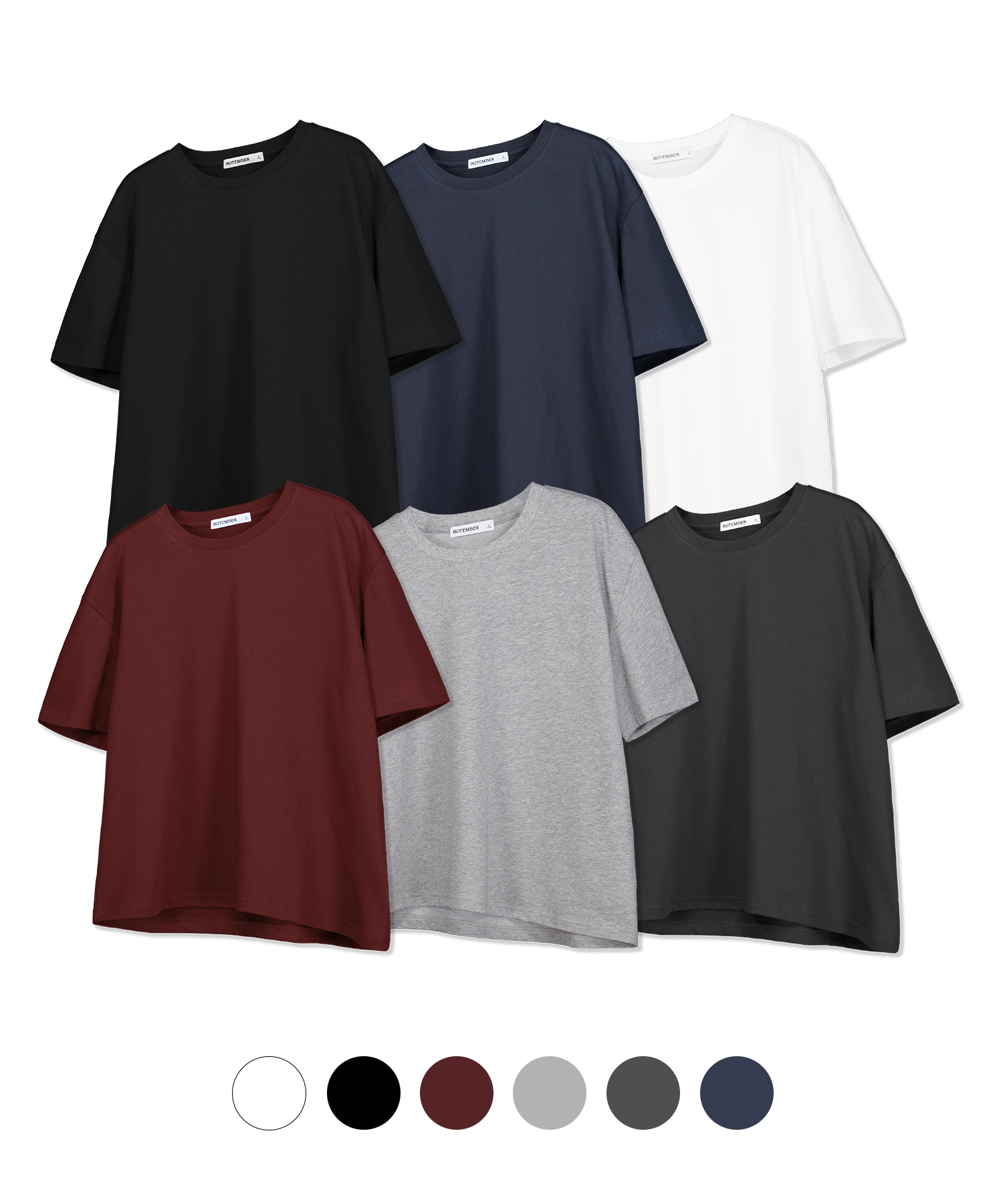 SUPIMA COTTON ROUND CROP HALF T-SHIRT [ 2 PACK ]