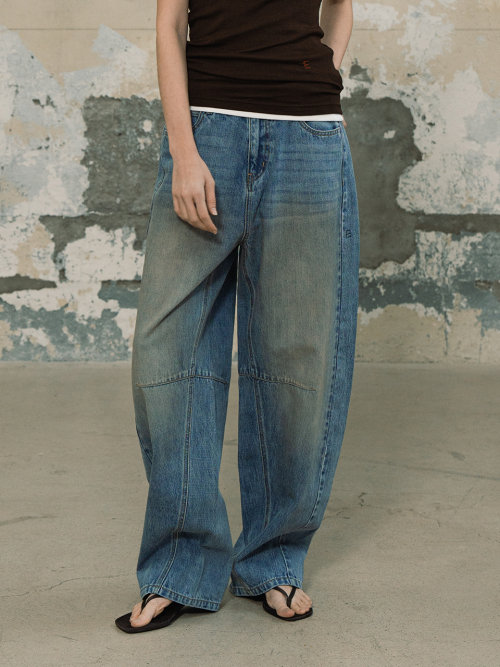 Джинсы Barrel Fit Dirty Denim