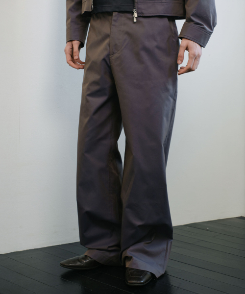 TROPICAL FLOW WIDE PANTS (GRAY)