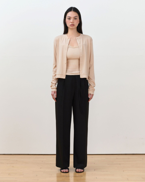 Malone Wide Slacks [Black]