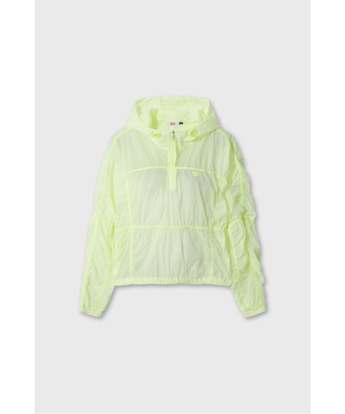 Women Shirring hoodie Anorak WWUAM26400WHX