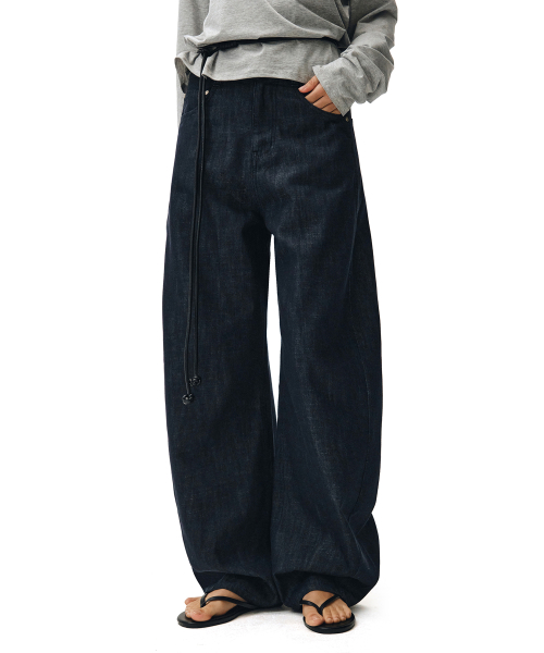 Linen Like полуклёш джинсы DCWPT027 Light Blue