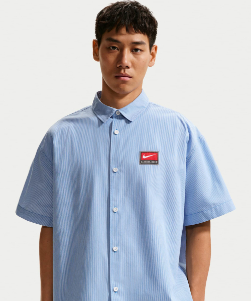 Life рубашка с коротким рукавом M Pacific Blue/White IF0927-427