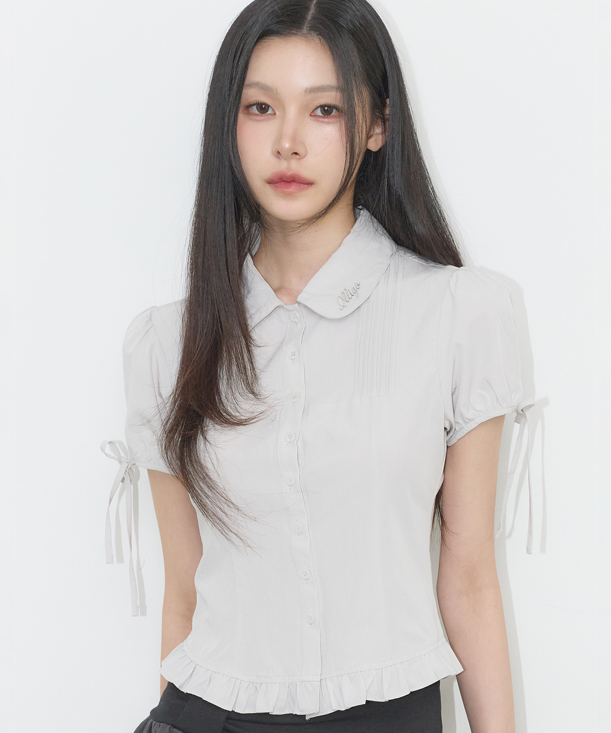 SERA PUFF BLOUS GREY