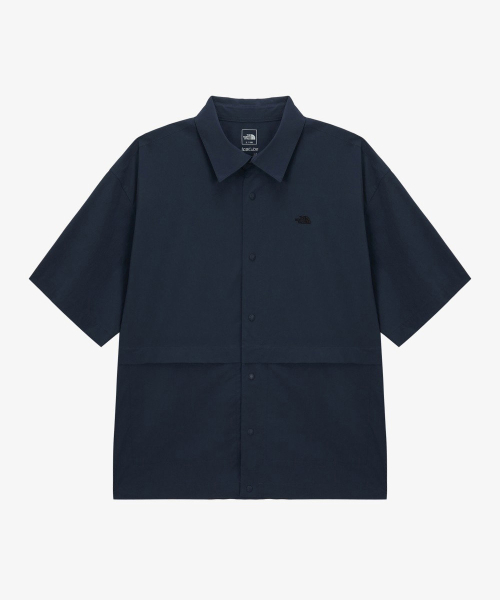NH8SS22B мужская Ice Cube с коротким рукавом куртка-рубашка NAVY