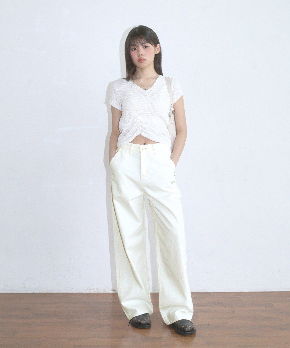 SMOG WIDE PANTS / CREAM