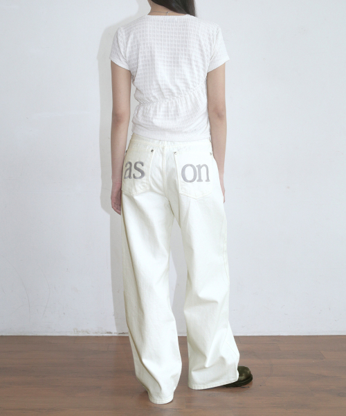 SMOG WIDE PANTS / CREAM