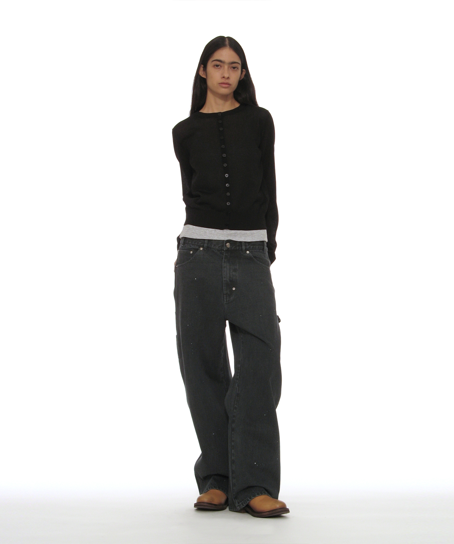 WASHED UTILITY PANTS_NAVY