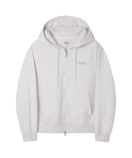 W HOODED ZIP-UP - OATMEAL (P261WFT160)