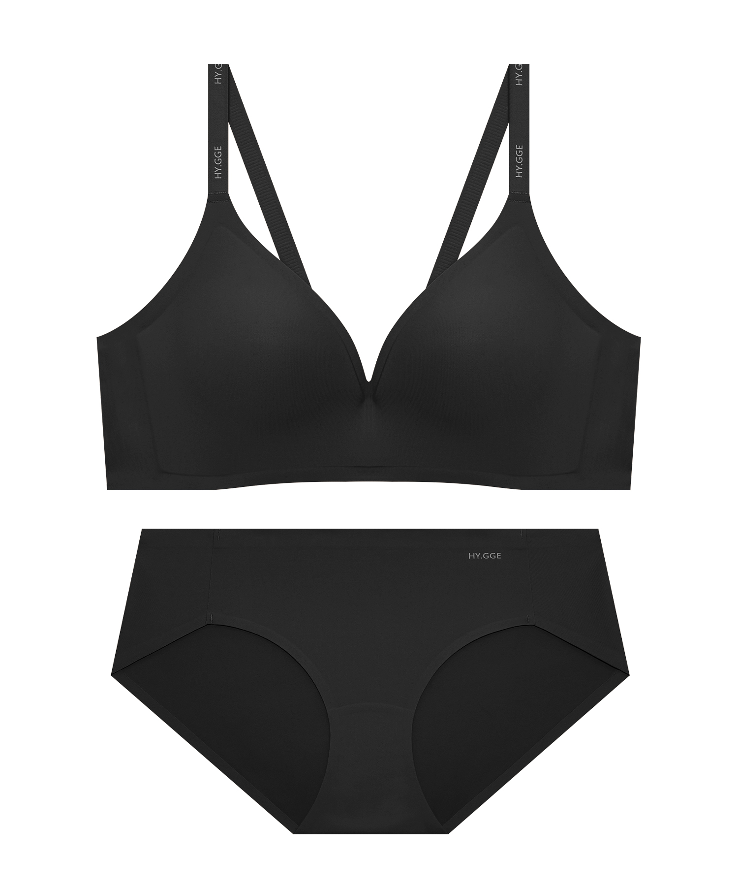 Комплект бесшовного белья push-up_Black