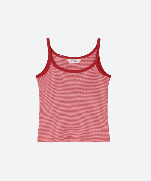 M.C Stripe Sleeveless Top / RED STRIPE