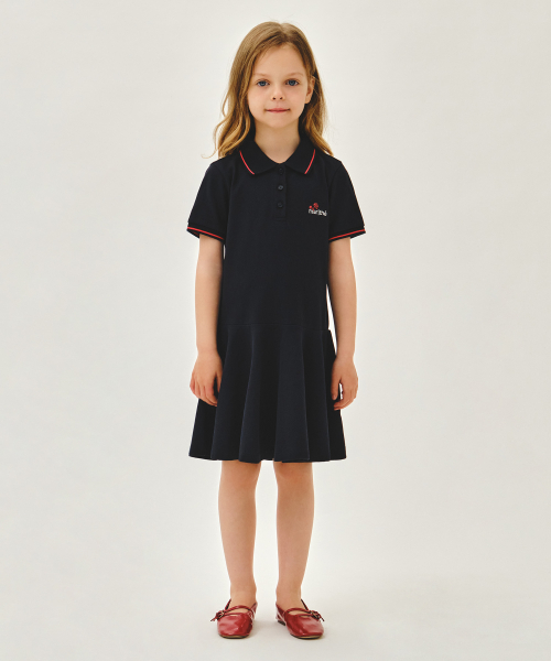 KIDS W PK FLARE ONEPIECE navy