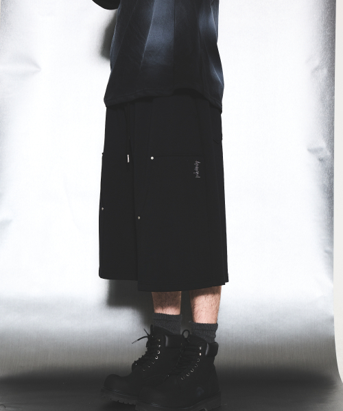 Трикотажные шорты бермуды Double Knee LQ2PU417_BLACK
