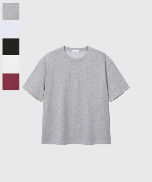 UNIFORM SEMI CROP T-SHIRTS (5COLORS)