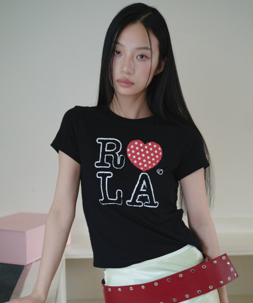 I LOVE ROLA T-SHIRT BLACK