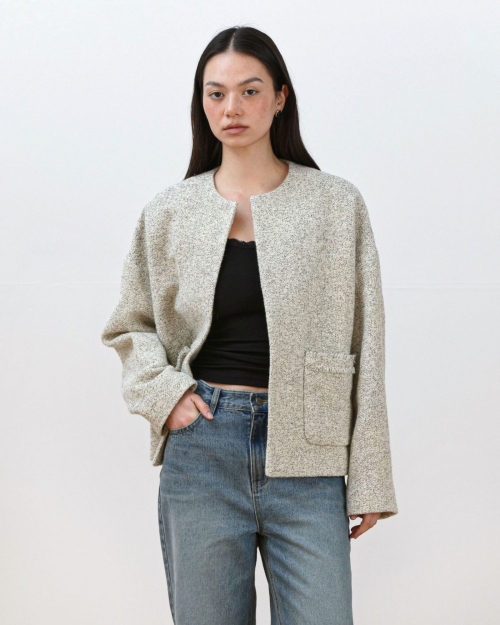 Low Tweed Jacket [Butter]