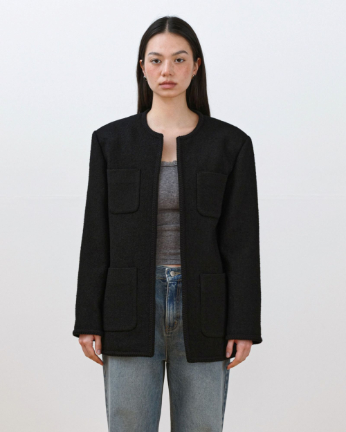 Blair Tweed Jacket [Black]
