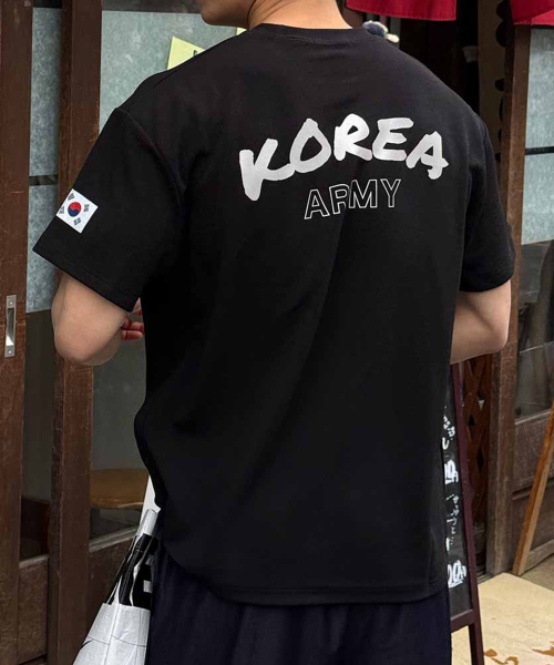 [M-6XL] Футболка ROKA с принтом KOREA ARMY в двух вариантах