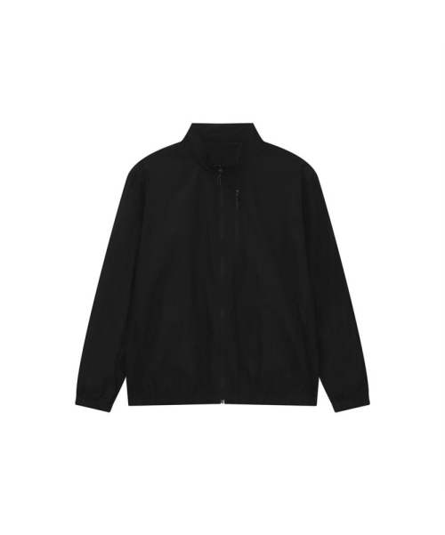 Нейлоновая ветровка с высоким горлом, Black