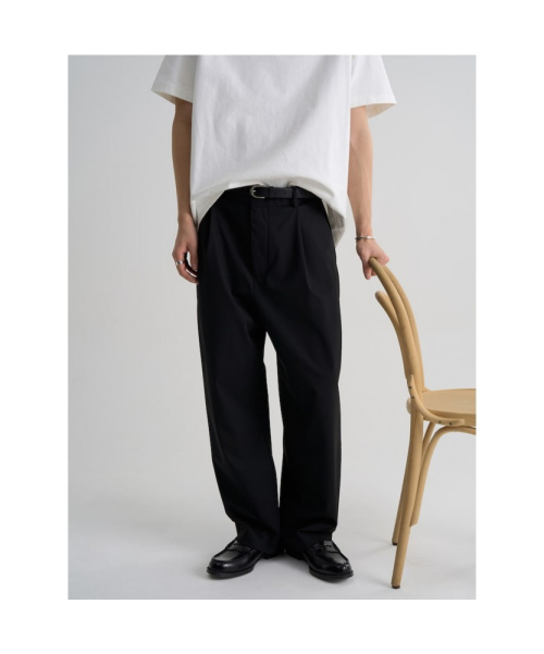 Свободные зауженные слаксы [4WAY STRETCH] Black